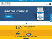 Tablet Screenshot of lipotriadvitamins.com